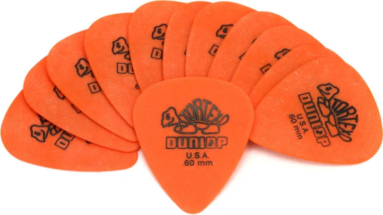 Dunlop Tortex Standard Picks 12-Pack - .60mm Orange