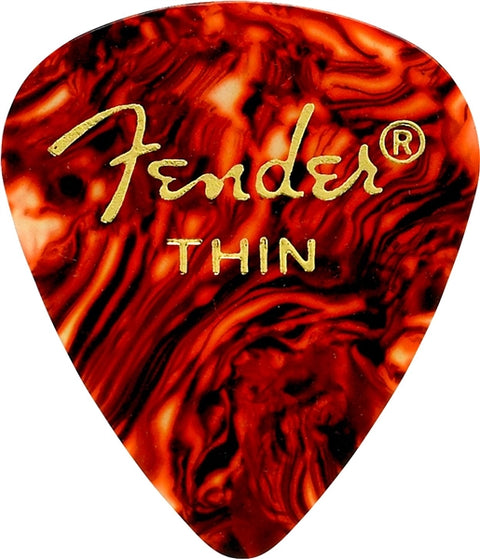 Fender Premium Celluloid 351 Picks Shape 12-Pack - Tortoise Shell
