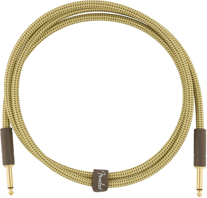 Fender Deluxe Series Tweed 5' Guitar Instrument Cable Straight-Straight