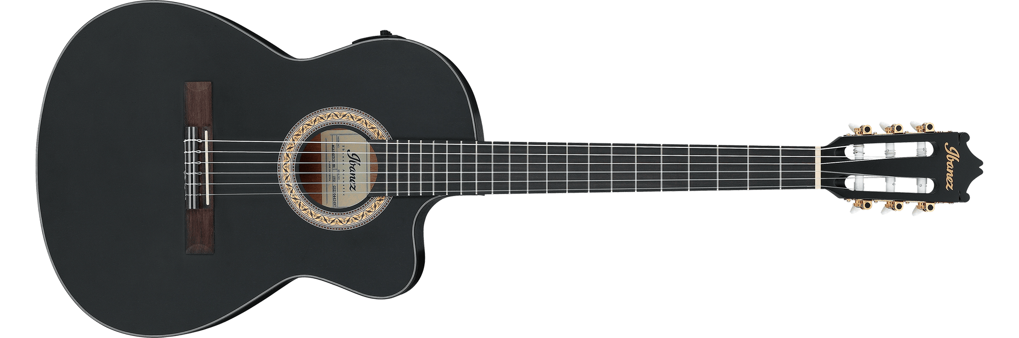 Ibanez GA5MHTCE-WK - Acoustic-Electric Classical Nylon String Guitar - Weathered Black Open Pore
