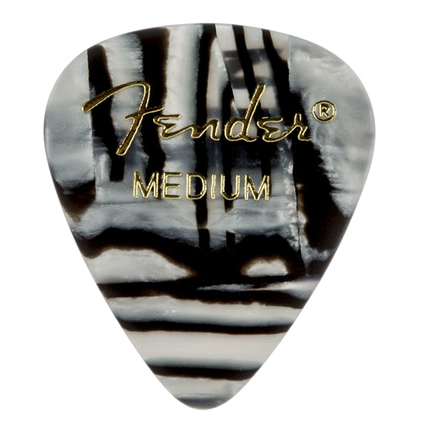 Fender Premium Celluloid Picks 351 Shape 12-Pack - Zebra