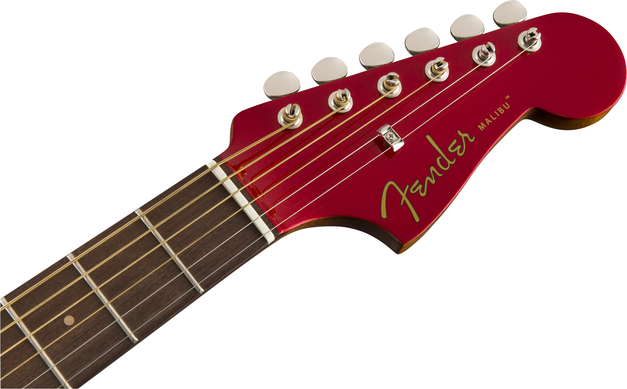 Fender Malibu Classic Acoustic / Electric Guitar - Hot Rod Red Metallic