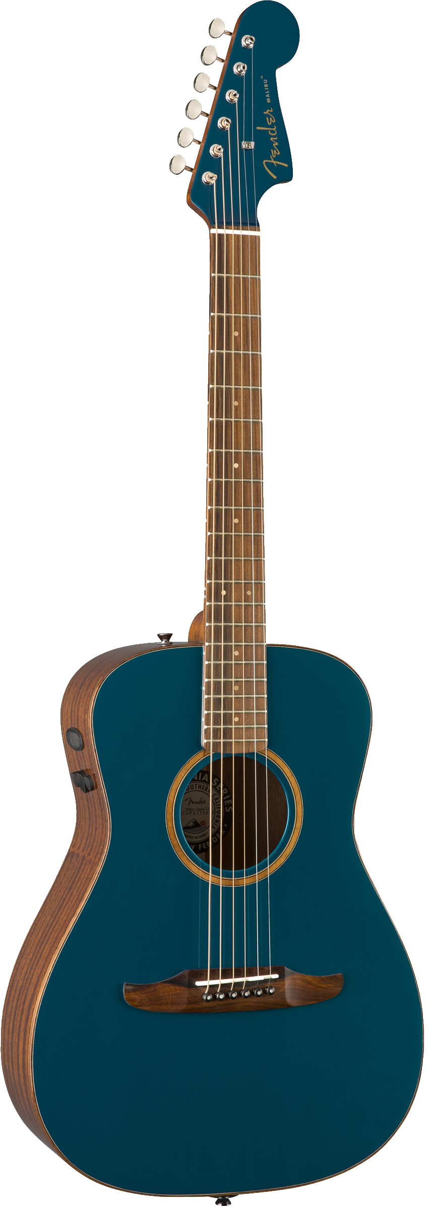 Fender Malibu Classic Acoustic / Electric Guitar - Cosmic Turquoise
