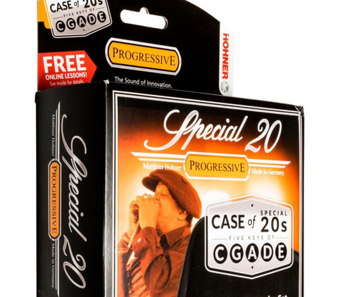 HOHNER M5606XP CASE OF SPECIAL 20S FIVE-PIECE HARMONICA SET WITH CUSTOM CARRYING CASE