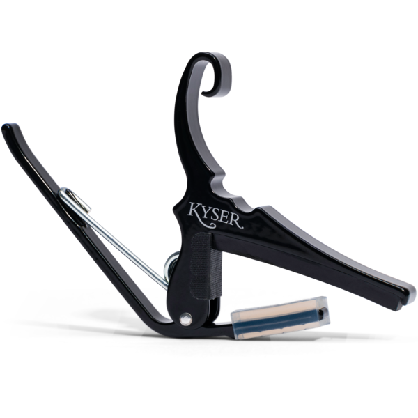 Kyser® KG6BA ACOUSTIC QUICK CHANGE CAPO BLACK FOR SIX STRING GUITARS