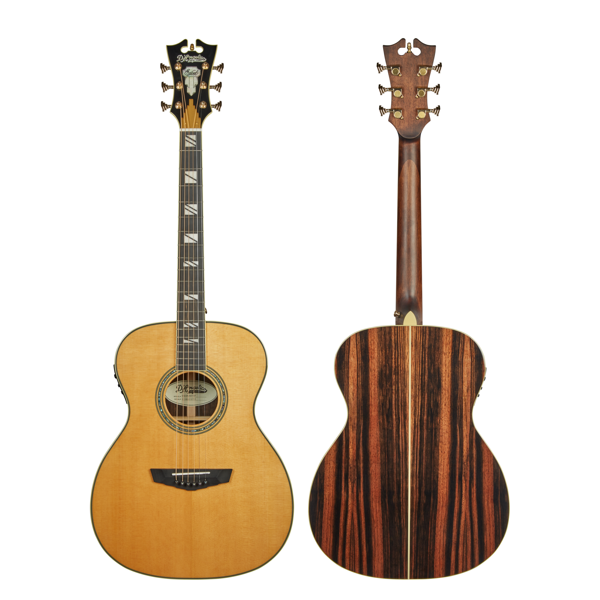 D'Angelico Excel Tammany Vintage Natural Acoustic Electric Guitar