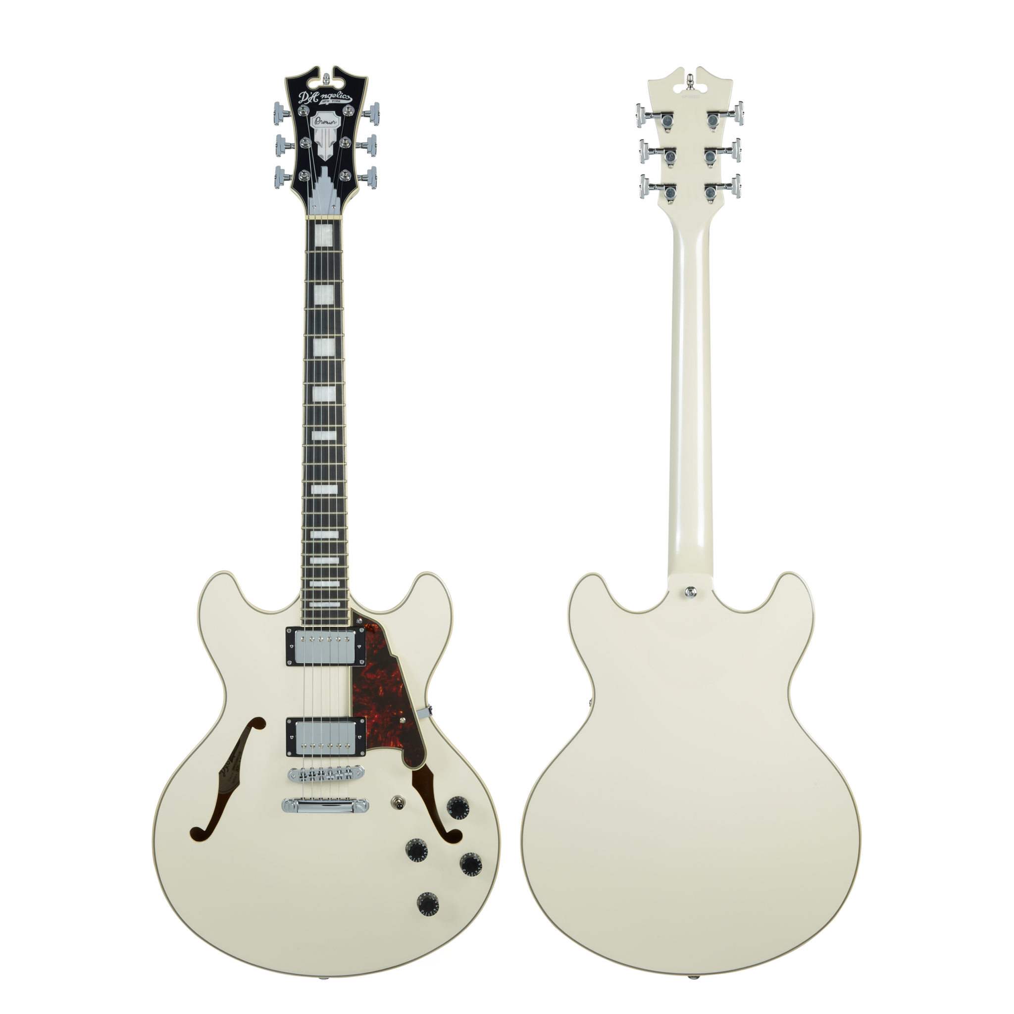 D'Angelico Premier DC Champagne Electric Guitar Stop Tailpiece