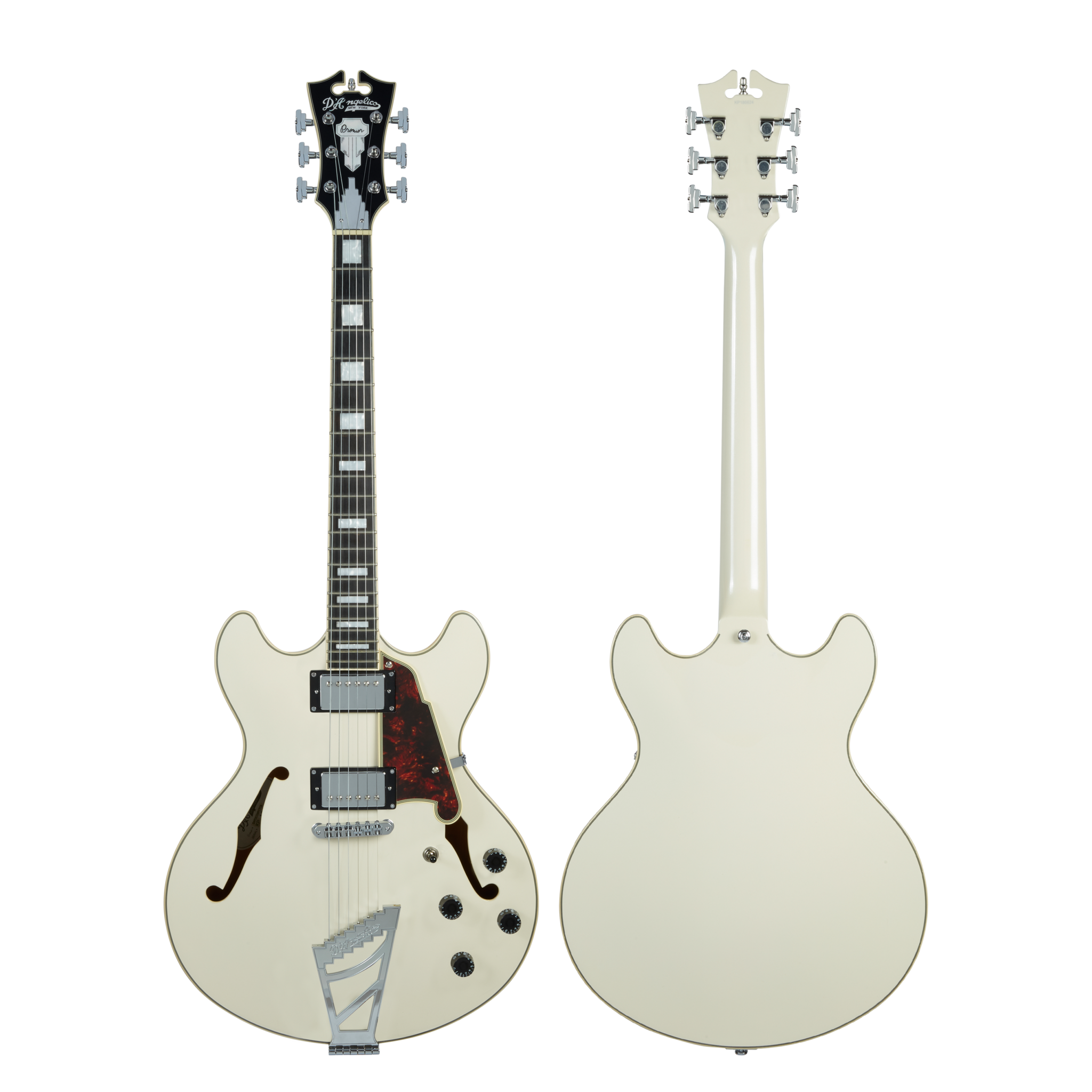 D'Angelico Premier DC Champagne Electric Guitar Stairstep Tailpiece