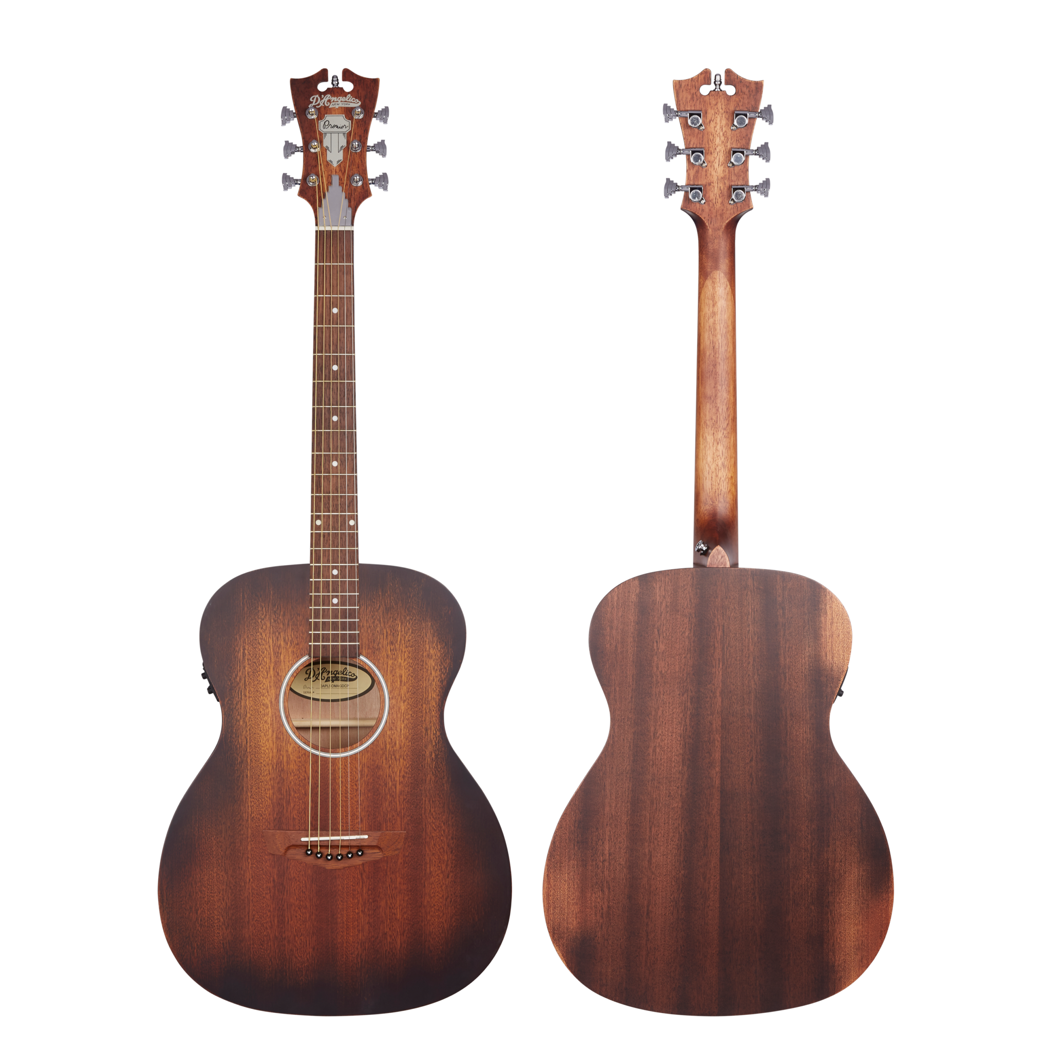 D'Angelico Premier Tammany LS Aged Mahogany Acoustic Guitar