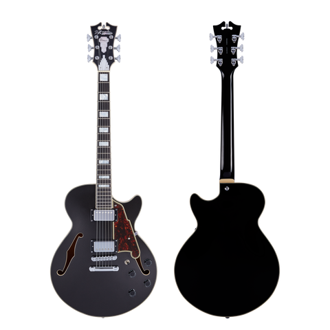 D'Angelico Premier SS Black Flake Stop Tailpiece Electric Guitar