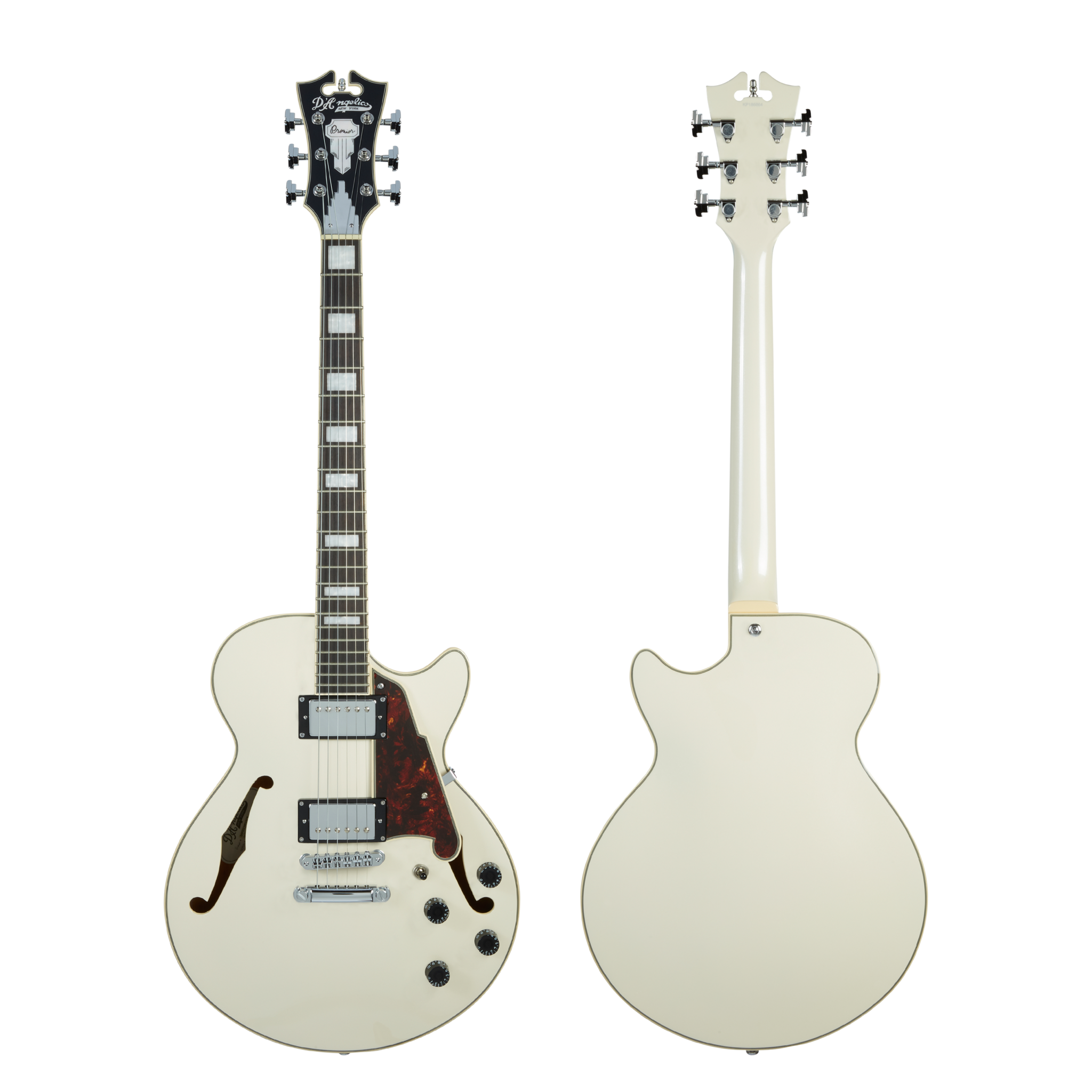 D'Angelico Premier SS Champagne Electric Guitar Stop Tailpiece