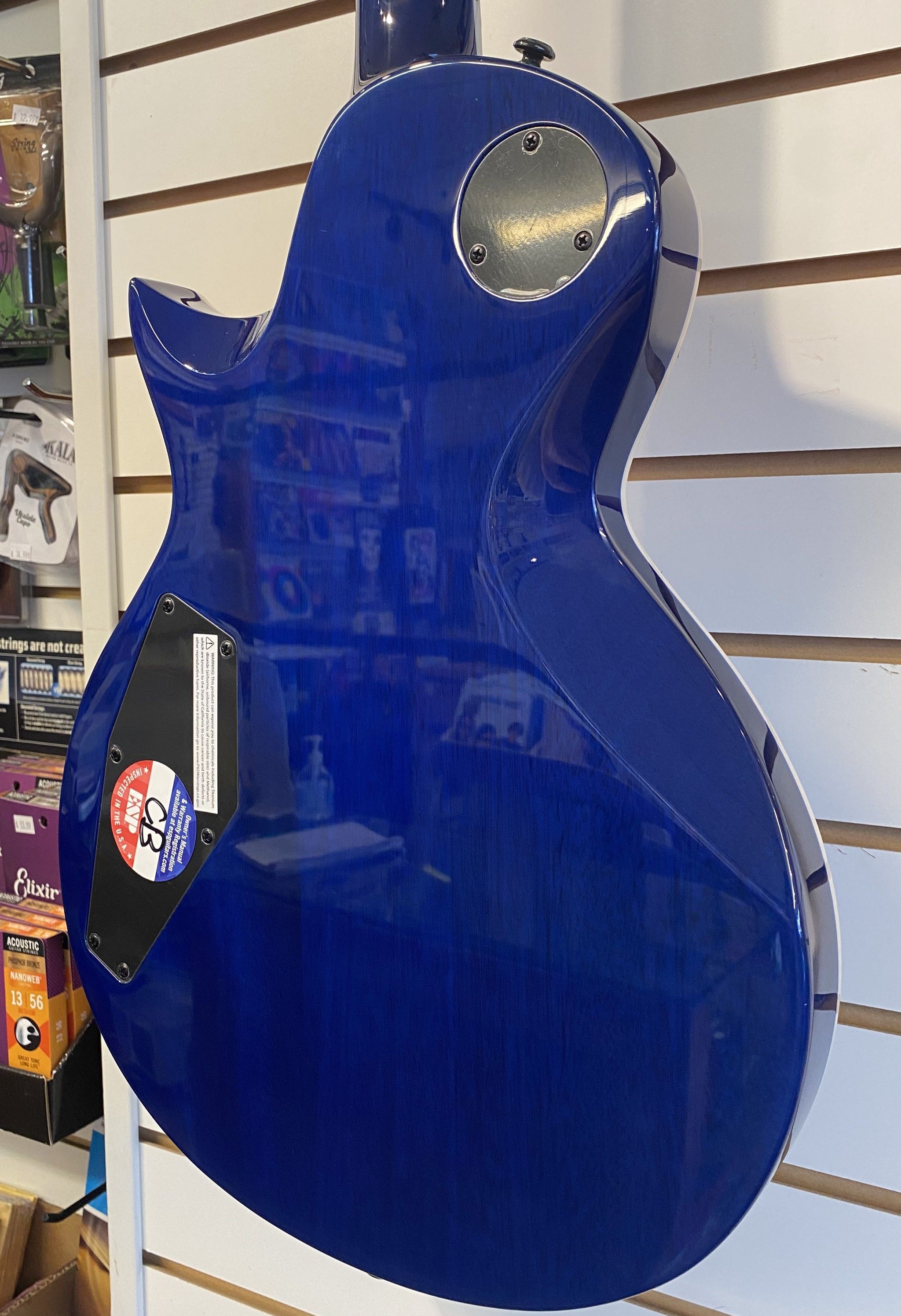 ESP/LTD EC-1000 Blue Natural Fade Burl Poplar Electric Guitar DEMO