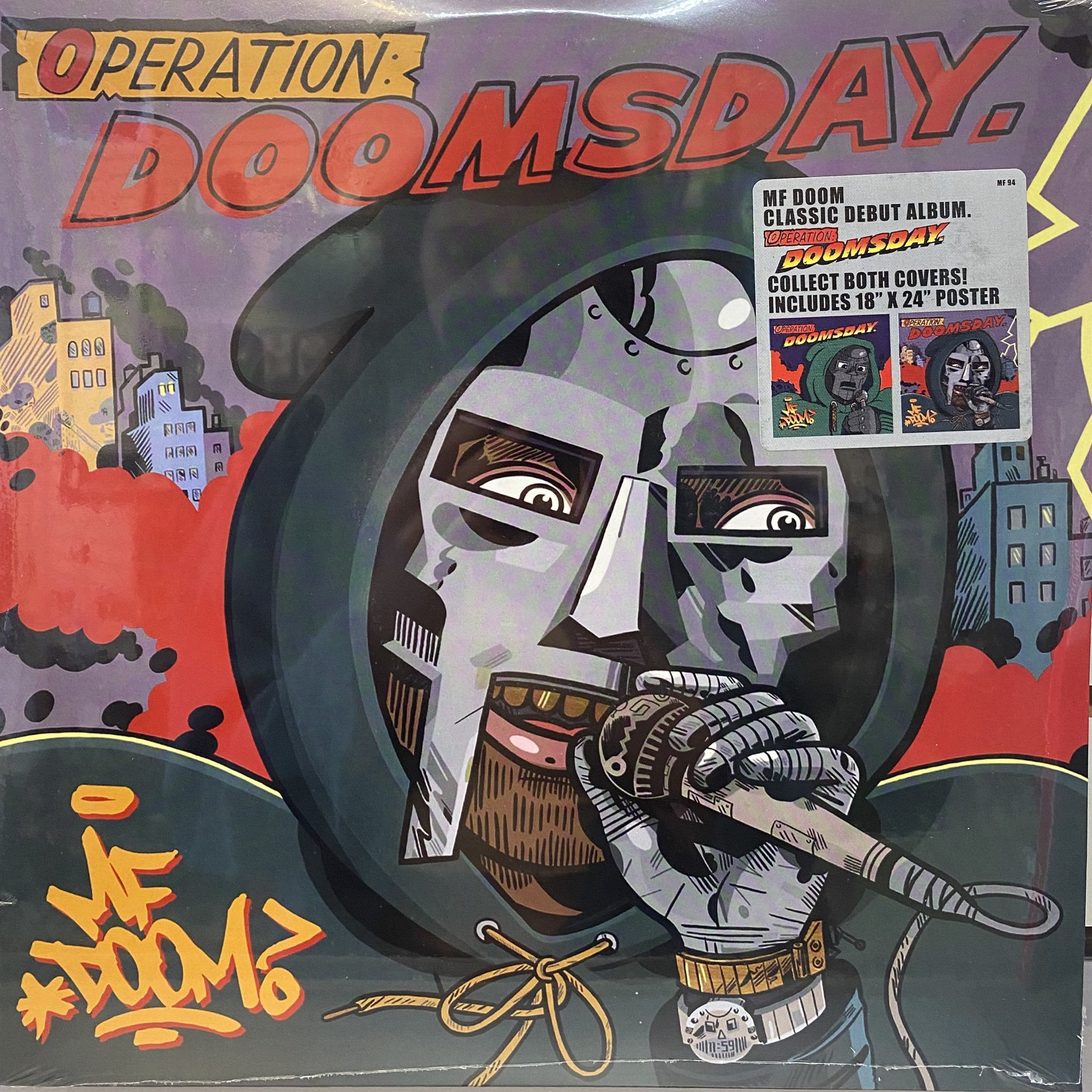 MF DOOM- OPERATION DOOMSDAY - VINYL LP RECORD - ALTERNATE COVER (RAP)