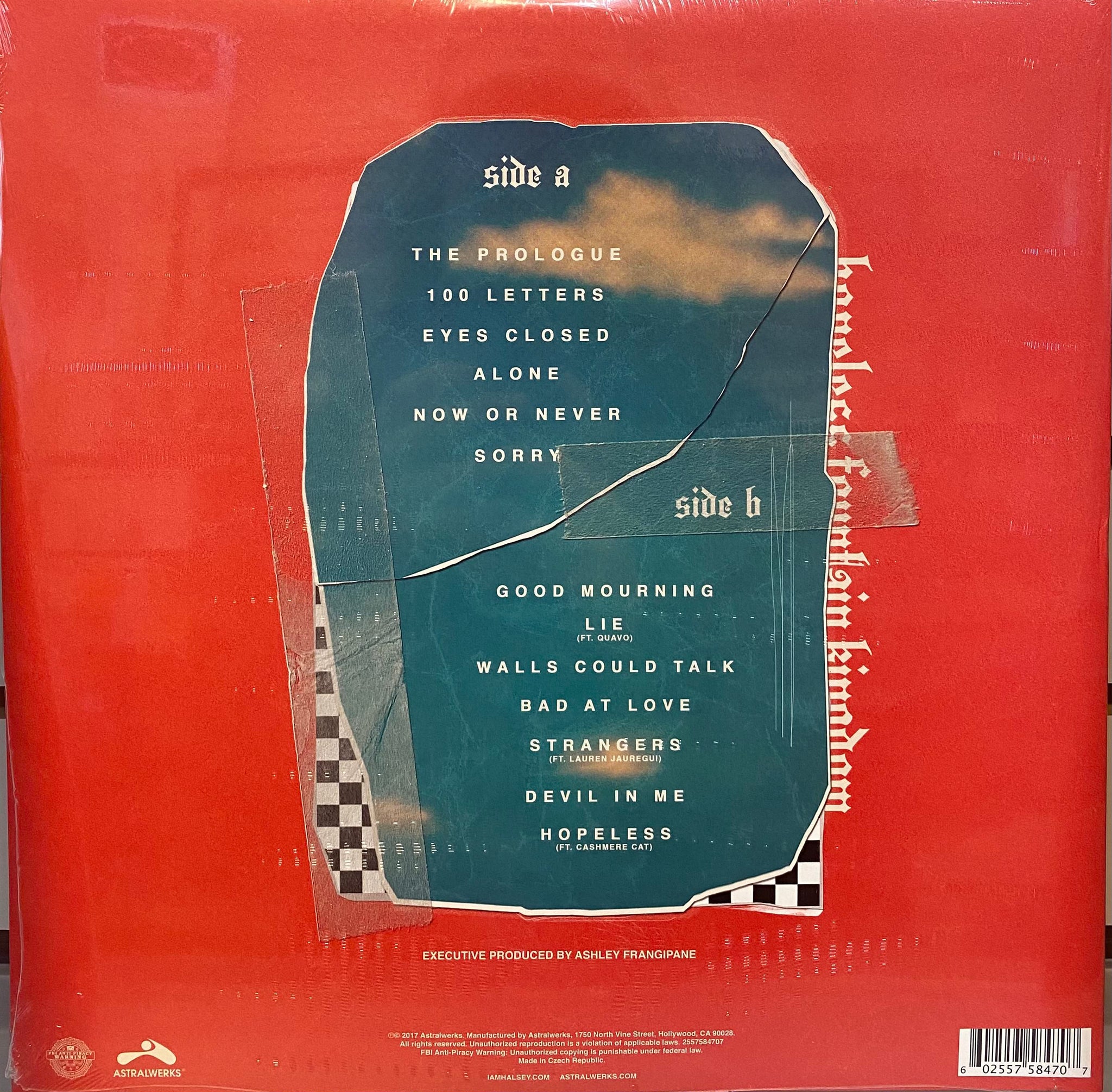 Halsey - Hopeless Fountain Kingdom - Red and Yellow Colored Vinyl Record LP