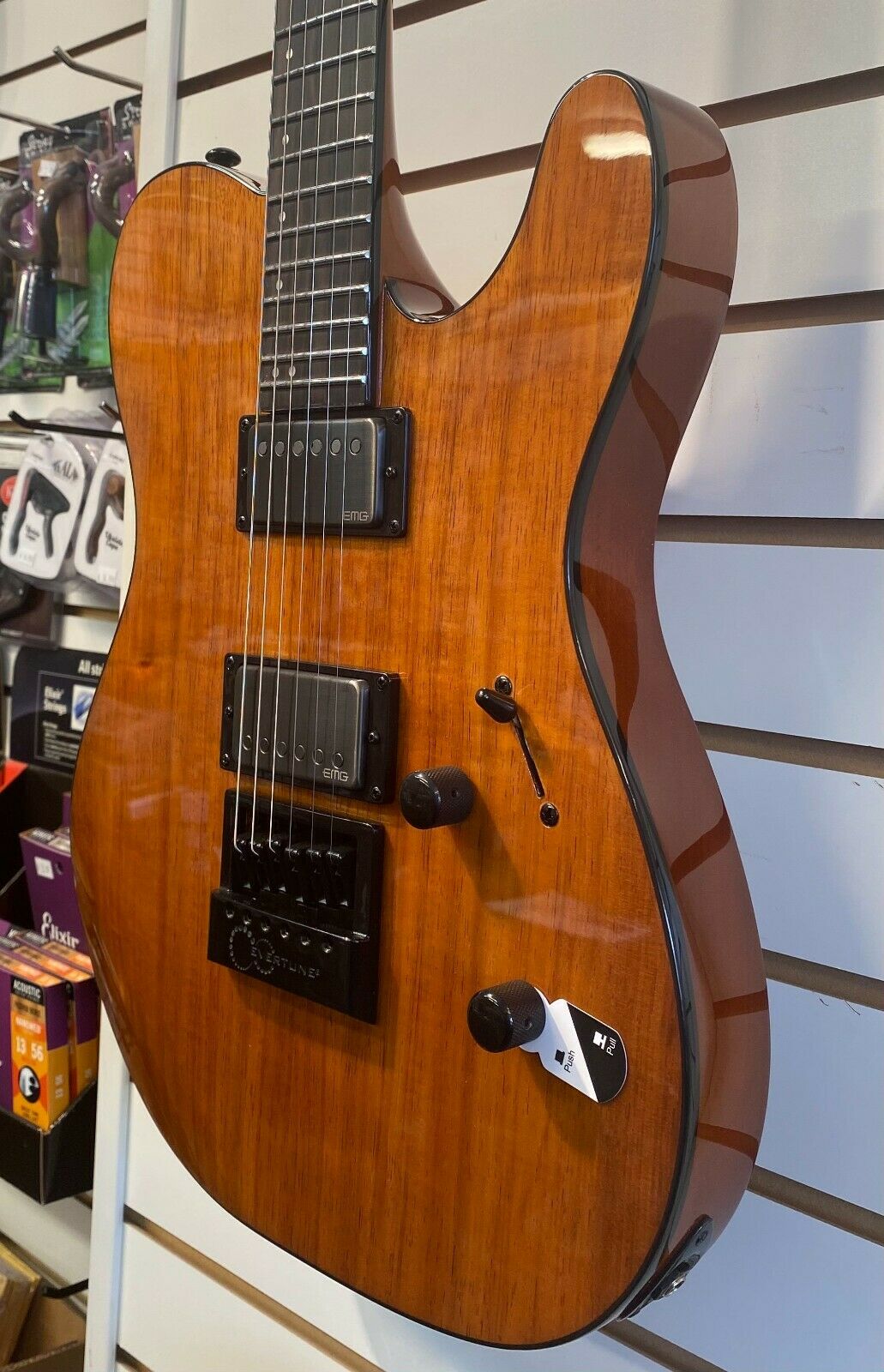 ESP LTD TE-1000 EVERTUNE KOA ELECTRIC GUITAR NATURAL GLOSS