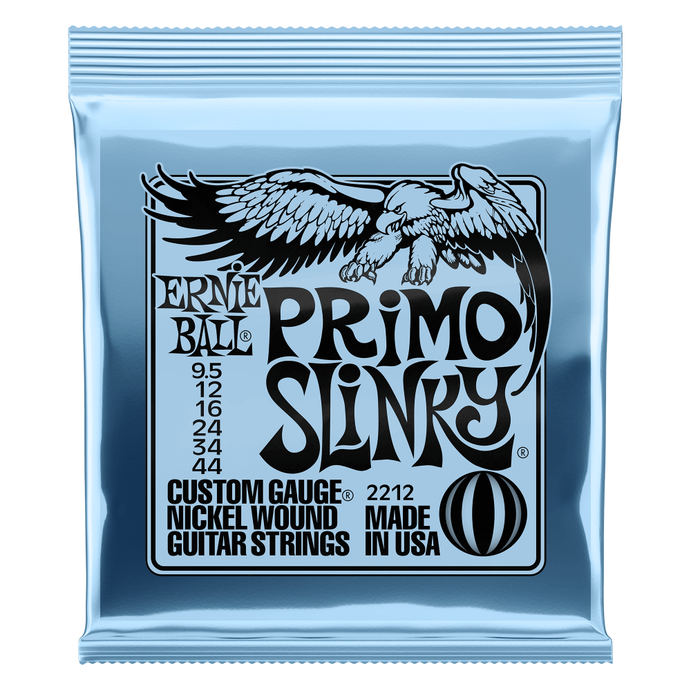 Ernie Ball Primo Slinky - Custom Gauge Nickel Wound Guitar Strings 9.5-44