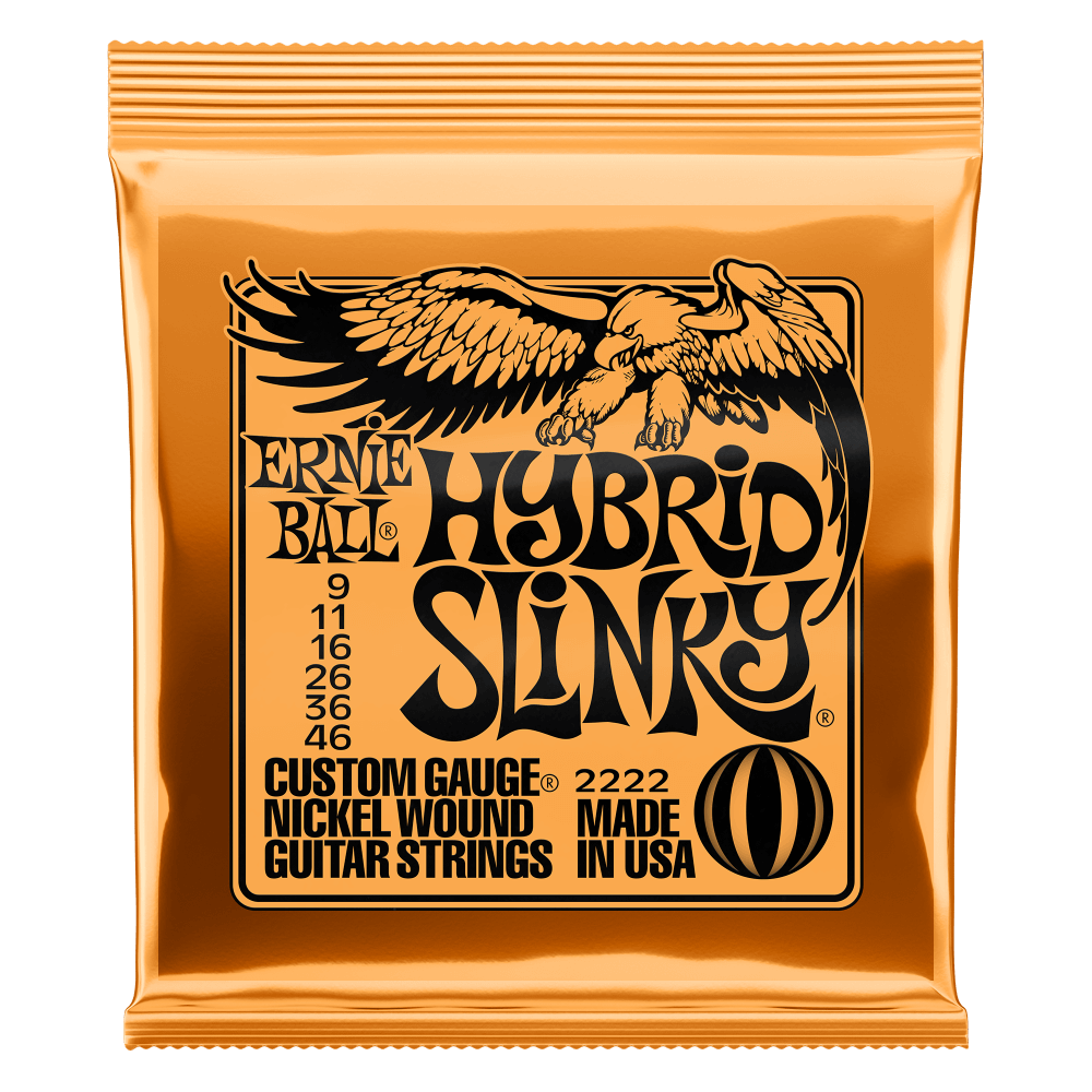 Ernie Ball Hybrid Slinky - Custom Gauge Nickel-Wound Guitar Strings 9-46