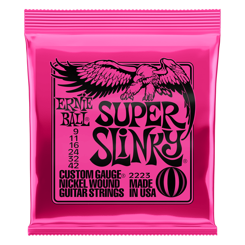 Ernie Ball Super Slinky - Custom Gauge Nickel-Wound Electric Guitar Strings