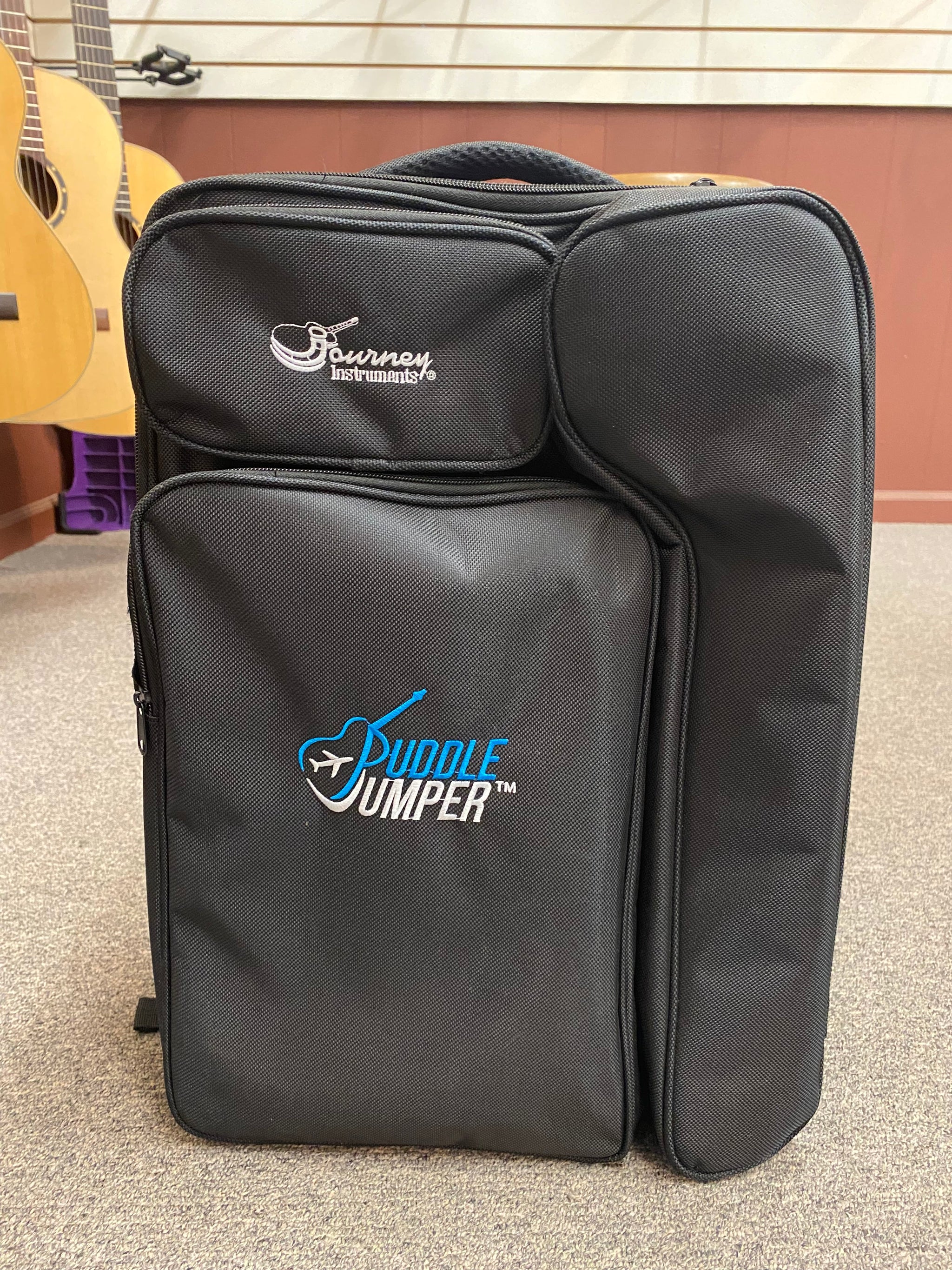 Journey® PJ410 "Puddle Jumper" Acoustic Travel Guitar w/ Carryon Bag DEMO