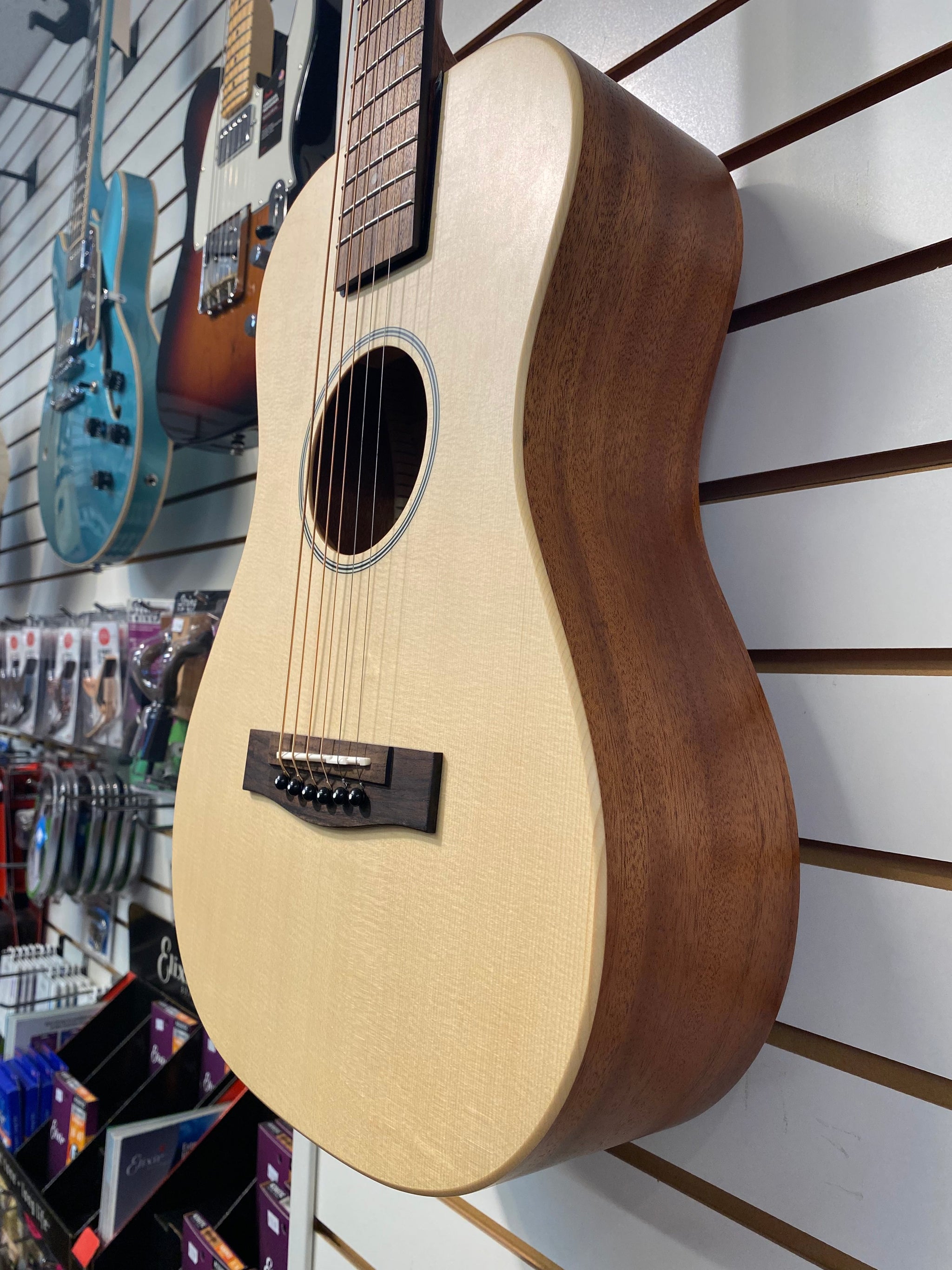 Journey® PJ410 "Puddle Jumper" Acoustic Travel Guitar w/ Carryon Bag DEMO
