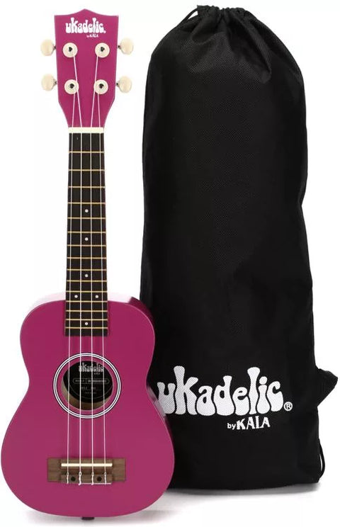 Kala Ukadelic Soprano Ukulele - Dragonfruit
