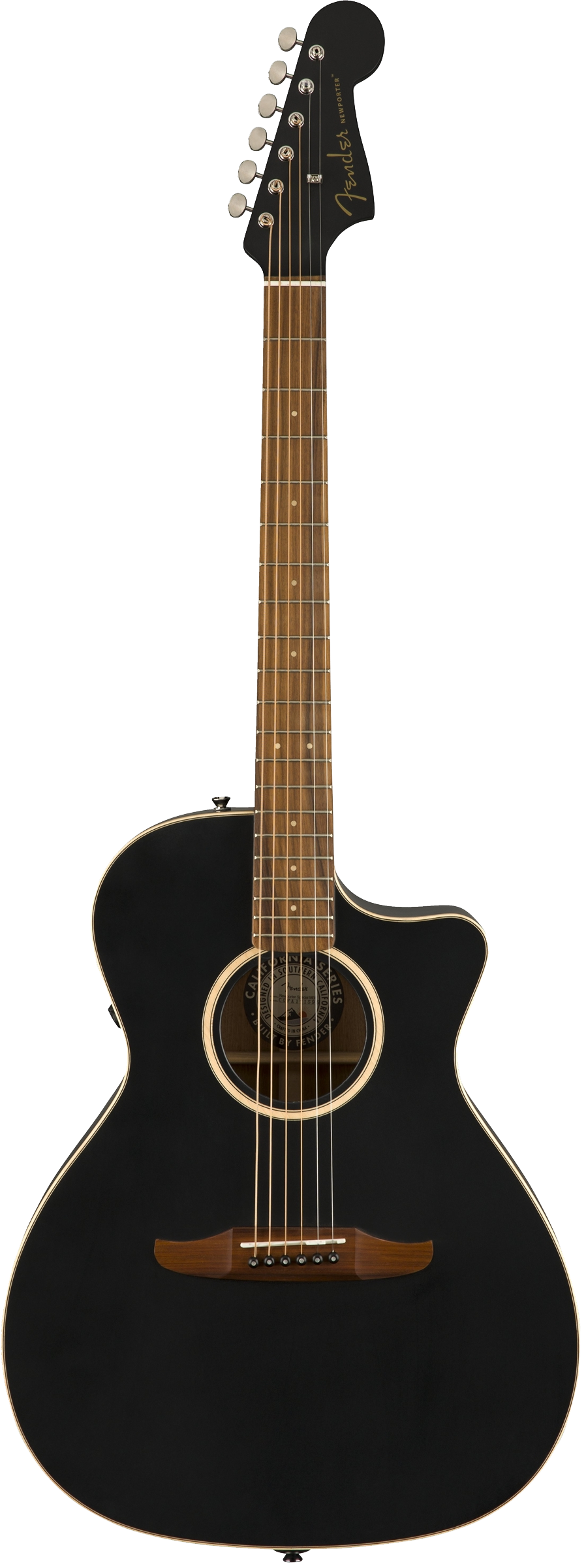Fender Newporter Special Acoustic / Electric Guitar - Jetty Black