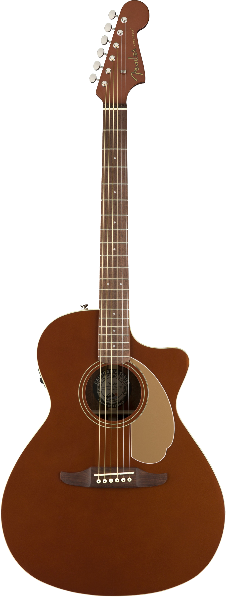 Fender Newporter Player Acoustic / Electric Guitar - Rustic Copper
