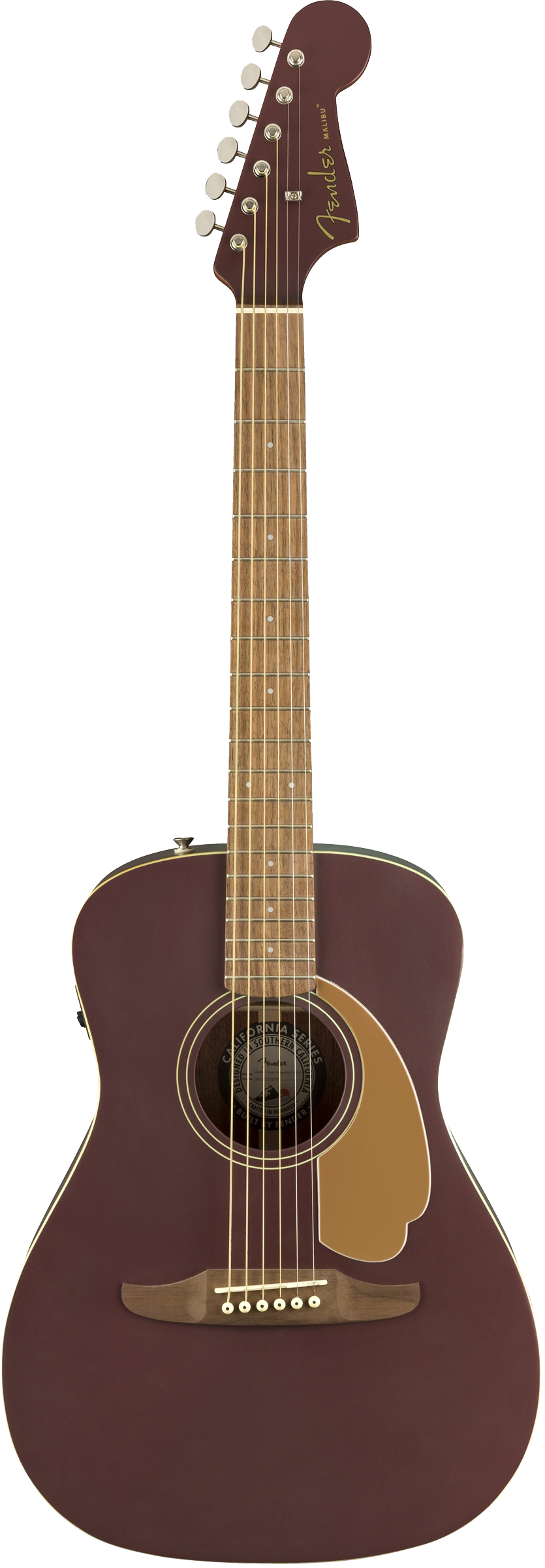 Fender Malibu Player Acoustic / Electric Guitar - Burgundy Satin