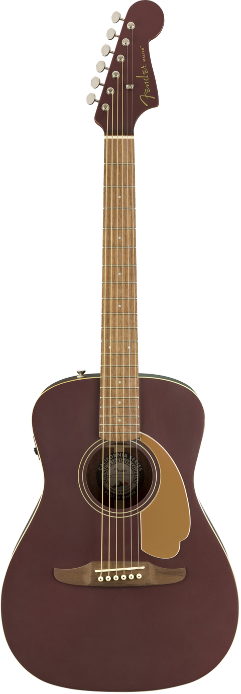 Fender Malibu Player Acoustic / Electric Guitar - Burgundy Satin