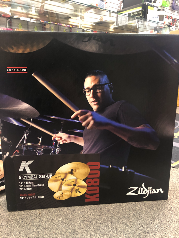 Zildjian K Series 5 Cymbal Set-Up Pack Dark Crash Thin Ride K0800 