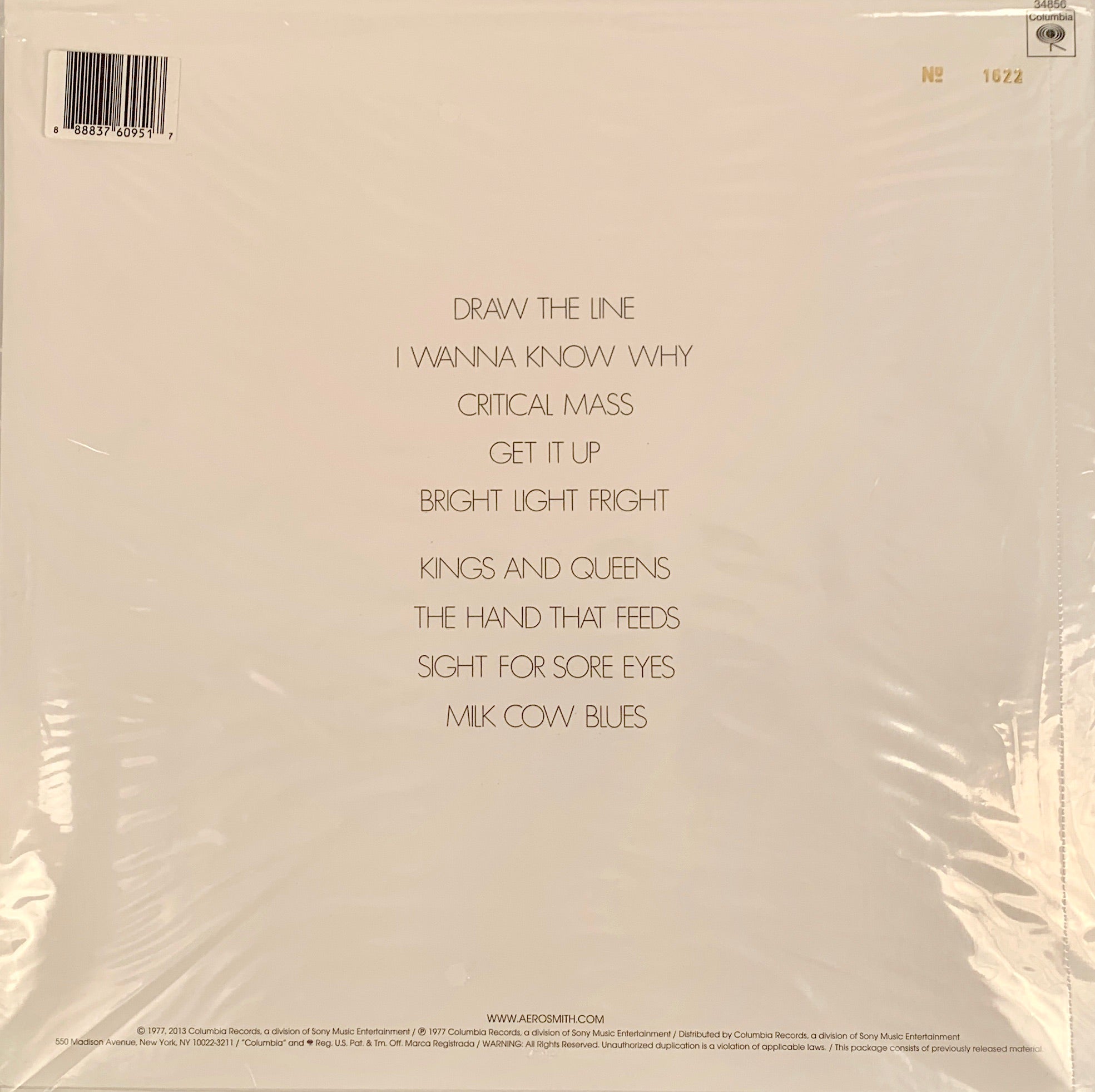 Aerosmith - Draw the Line LP