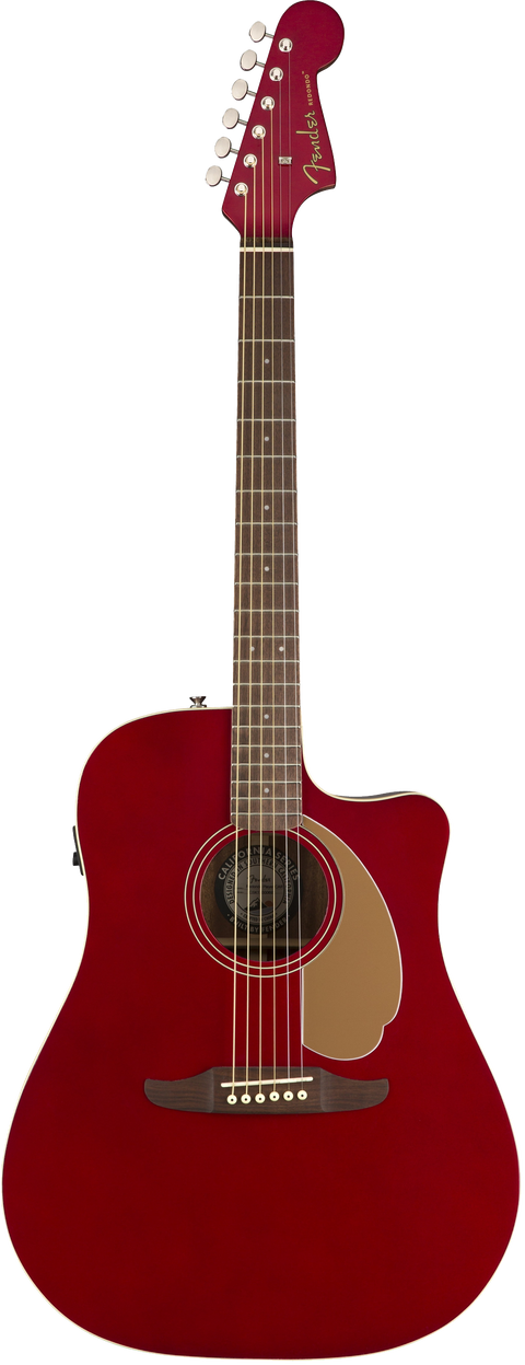 Fender Redondo Player Acoustic / Electric Guitar - Candy Apple Red