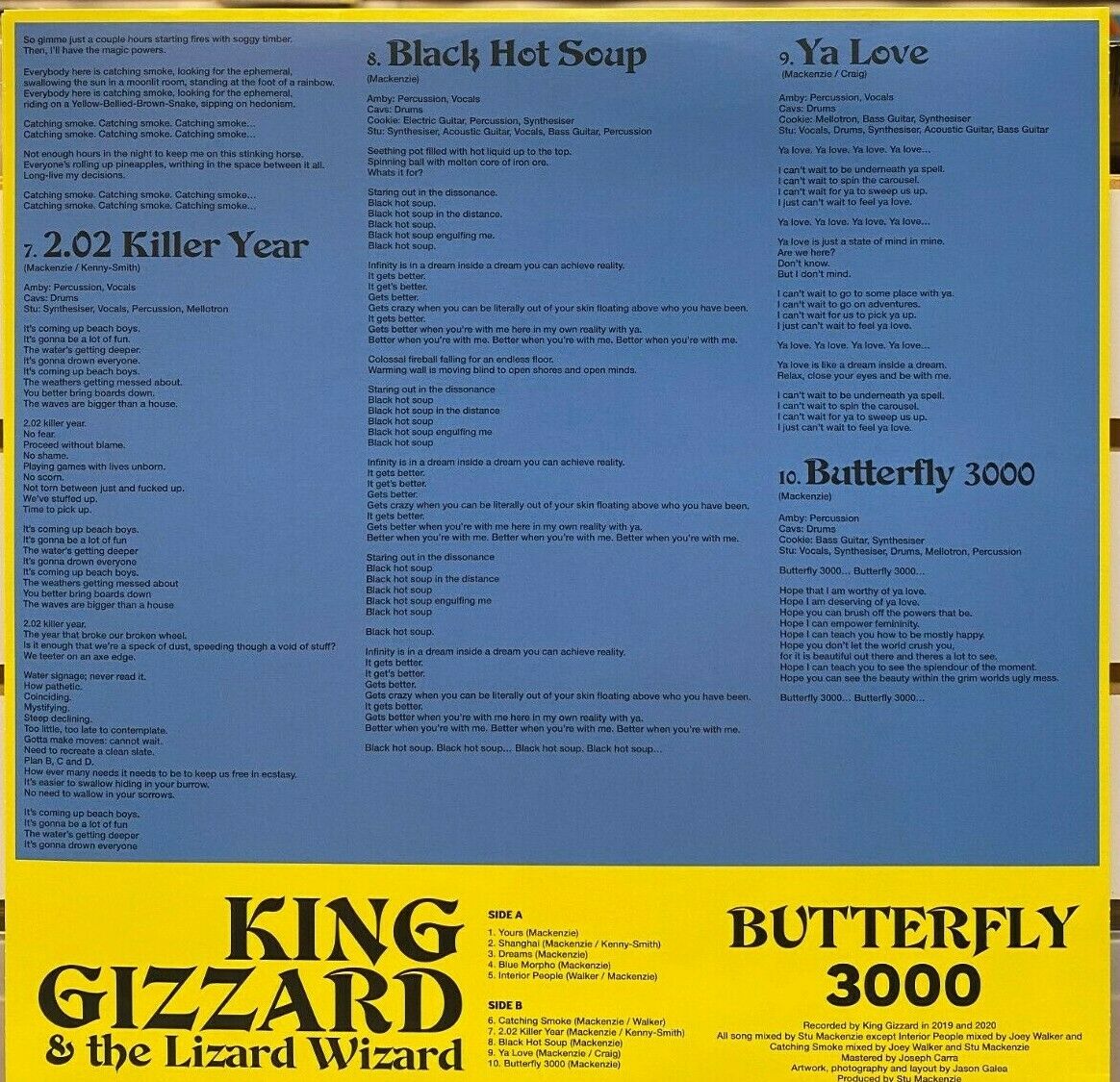 King Gizzard and the Lizard Wizard - Butterfly 3000 - Vinyl Record LP