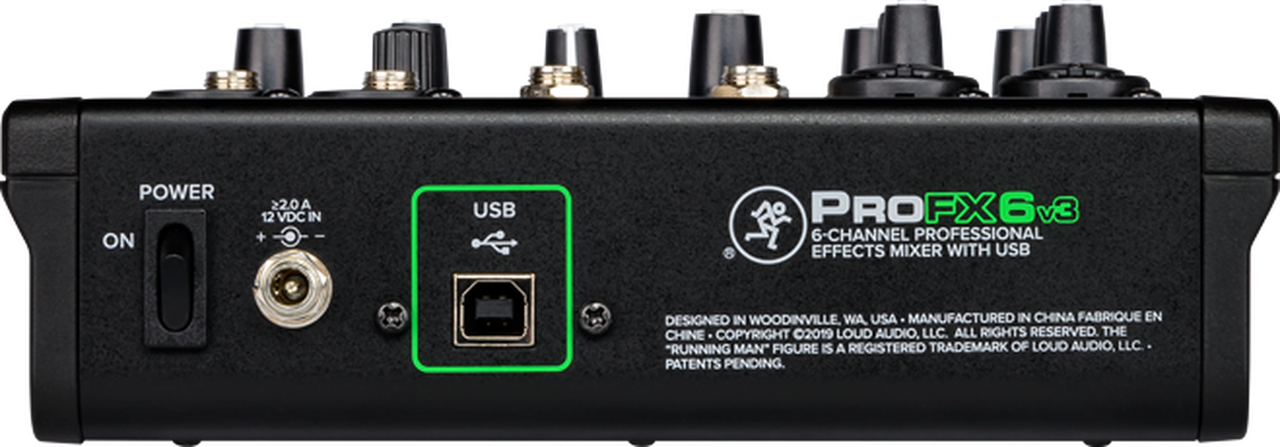 MACKIE PRO FX6 v3 6-CHANNEL PROFESSIONAL MIXER WITH USB