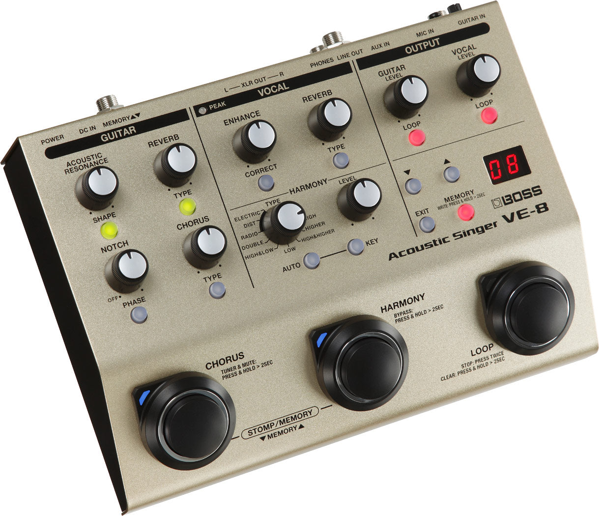 Boss VE-8 Acoustic Singer Effects Processor
