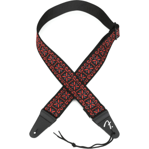 Fender Pasadena Woven Strap - Red Lattice