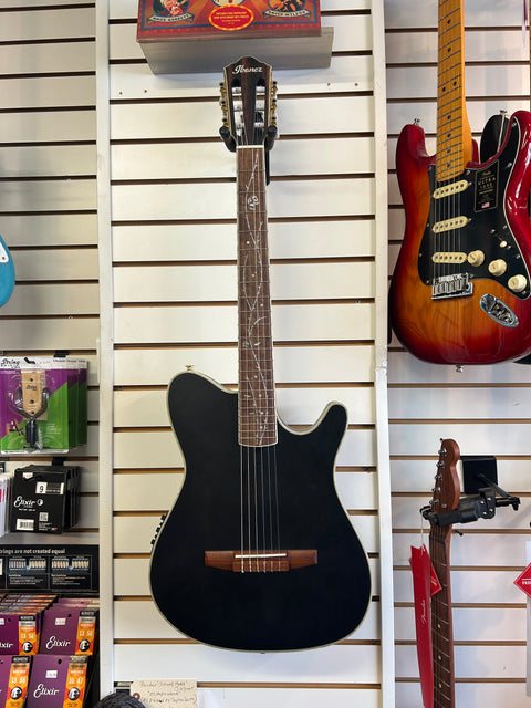 Ibanez TOD10N Tim Henson Signature Nylon-string Acoustic-electric Guitar - Black Flat