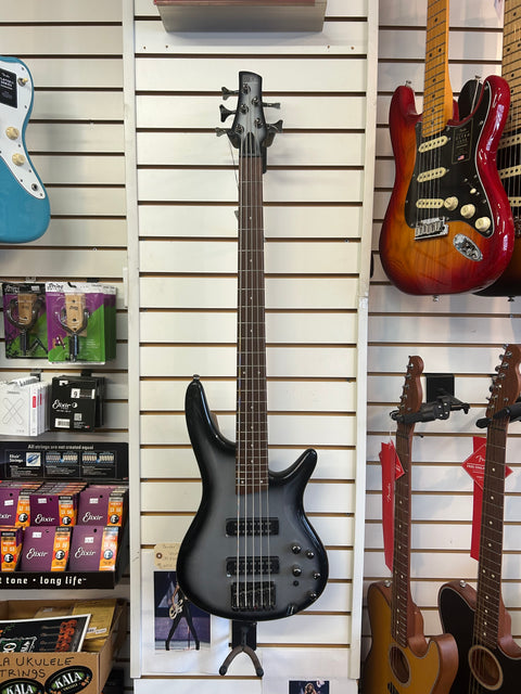 Ibanez Standard SR305E 5 - String Bass Guitar - Metallic Silver Sunburst
