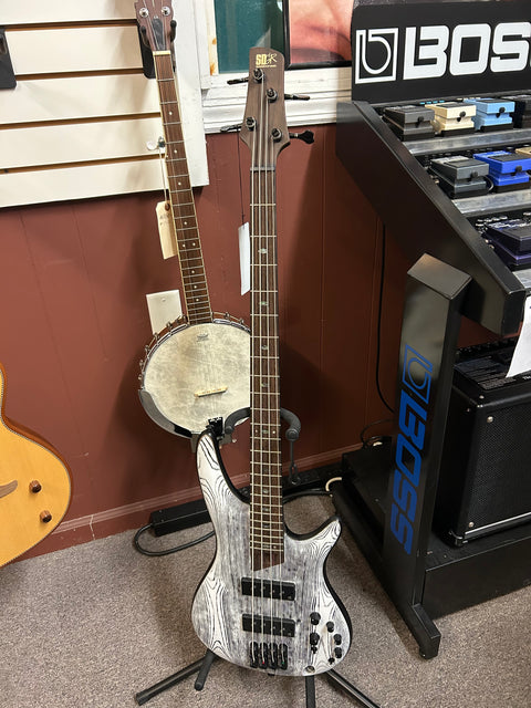 Ibanez Premium SR1320SB Electric 4 String Bass Guitar - Icebreaker Wave Flat