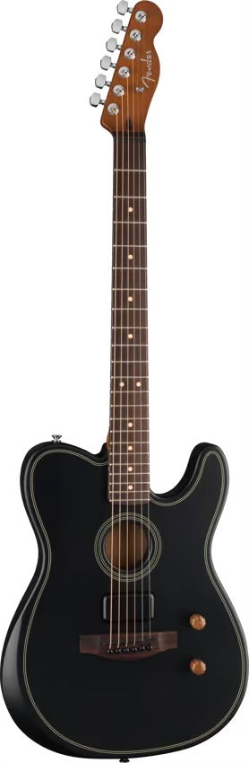 Fender Acoustasonic Standard Telecaster Acoustic-Electric Guitar - Black