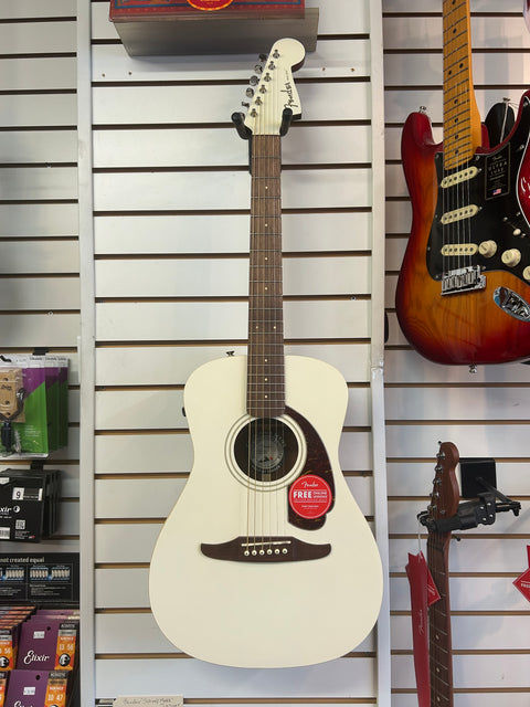 Fender Malibu Player Acoustic-Electric Guitar - Olympic White