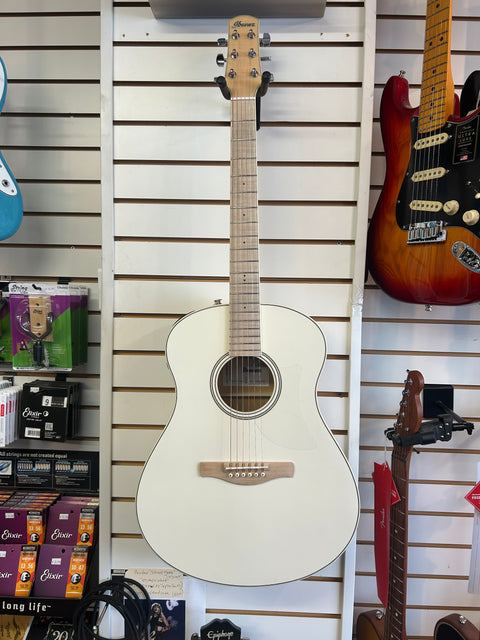 Ibanez Advanced Acoustic AAM370EOAW Guitar - Open Pore - Antique White