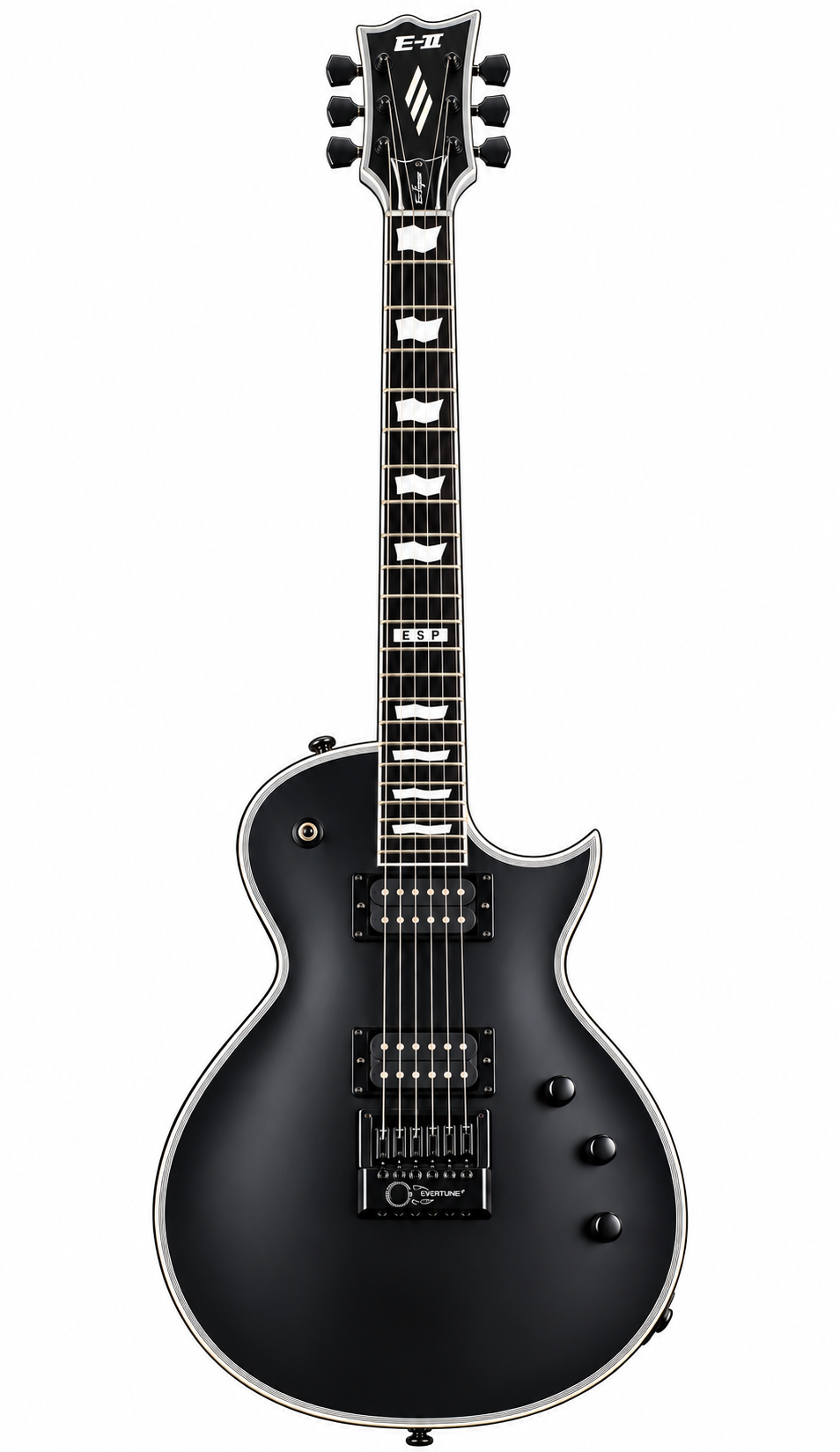 ESP JAPAN E-II Eclipse EverTune Black Satin Seymour Duncan Electric Guitar – EIIECETBLKS