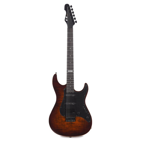 ESP JAPAN E-II SN-3 HT Electric Guitar - Tiger Eye Sunburst - SUPER STRAT