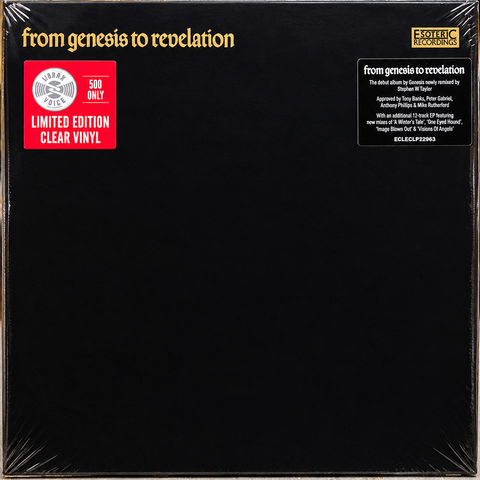 Genesis – From Genesis to Revelation – Limited Edition Clear Vinyl 2LP – Only 500 Copies