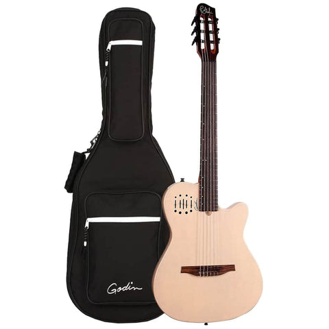 Godin Multiac Nylon-String Acoustic-Electric Guitar - Ozark Cream - Gig Bag