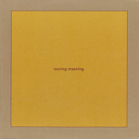 Swans – Leaving Meaning. - 2x LP Vinyl Record