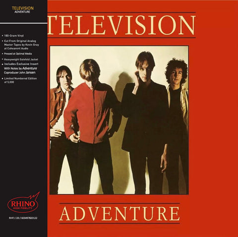 Television – Adventure - LP Vinyl Record