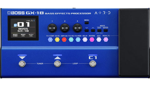 BOSS GX-1B Bass Effects Processor - Blue