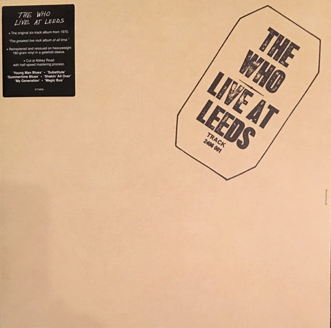 The Who – Live At Leeds - LP Vinyl Record